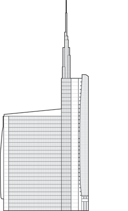 Unicredit Tower Outline